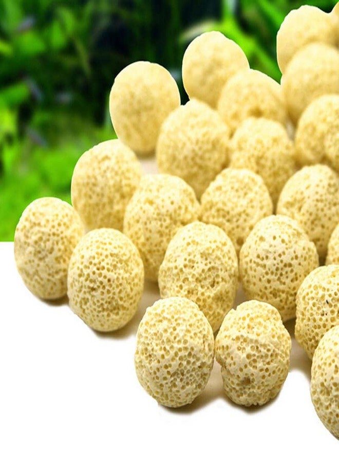 VAYINATO Aquarium Filter Media Yellow Ceramic Balls - 500g with Media Bag - Biological Filtration for Freshwater & Marine Tanks - Enhances Water Quality & Nitrifying Bacteria Growth - Image 1